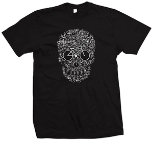 Camiseta de ciclista calavera de bicicleta - 9 opciones de color - pequeña a 5XL - regalo de bicicleta - Imagen 1 de 11