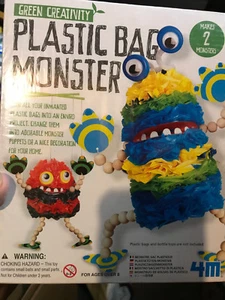 GREEN CREATIVITY PLASTIC BAG MONSTER - Picture 1 of 1