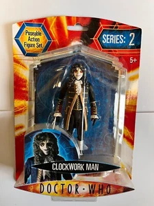 BNIB DOCTOR DR WHO BBC SERIES 2 CLOCKWORK MAN TOY ACTION FIGURE CHARACTER BLACK - Picture 1 of 4