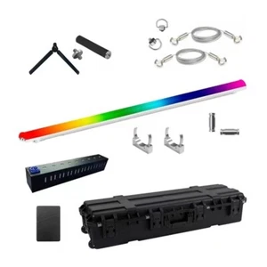 Wireless Battery recharge Pixel Led Tube Stage Light 8pc W/ stand+ Case+Hanging - Picture 1 of 8