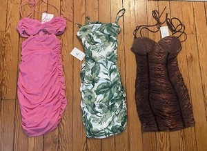 Alive Girl, Ruby Sees Dress Lot Of 3, New, Body Con, Fitted, Ruching, Size 6 - Picture 1 of 4
