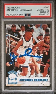 1993 Hoops Anfernee PENNY Hardaway Rookie Card RC Auto #380 PSA 10 DNA 10 *pop 4 - Picture 1 of 5