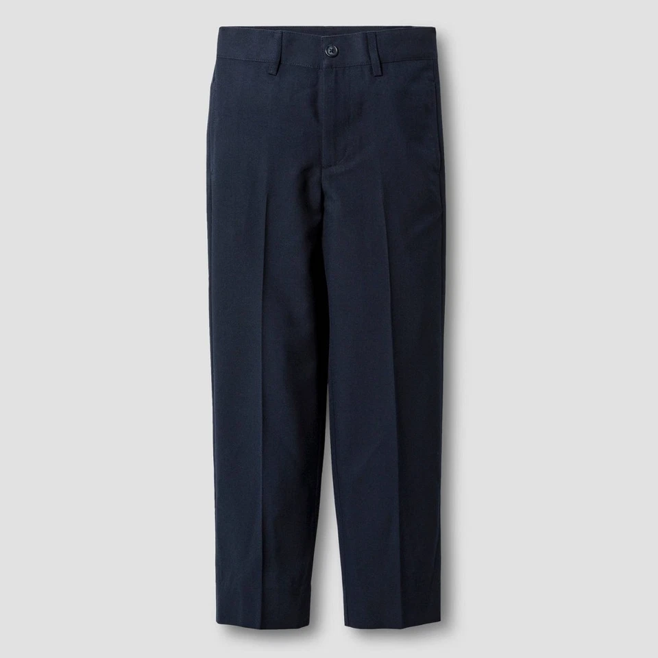 Pantalones de traje para niños - Cat & Jack azul marino poliéster mezcla de rayón cintura ajustable nuevos con etiquetas Foto 1 de 1