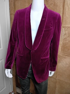 TOM FORD Velvet Shawl Lapel Evening Jacket Blazer Purple Magenta 11SH40 270R07 5 - Image 1 of 4
