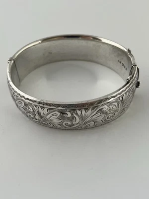 Georg Jensen Silver Bangle Bracelet London Import Mark Date 1977 Heavy 48gms - Image 1 of 4