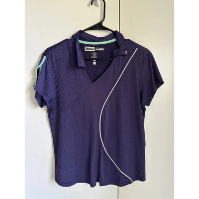 Camisa Atlética Jamie Sadock Tenis Golf Talla M Púrpura Equipo Exterior Foto 1 de 4