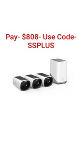 Eufy Security Cam3 4K Solar Security Camera 3 Pack S330 + Homebase 3- Brand New - Picture 1 of 9