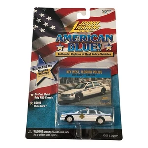 1995 Chevy Caprice Key West Police Car Johnny White Lightning American Blue - Picture 1 of 2