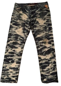 The Heritage By America 76 Mens Jeans Tag Size 40x34 Moto Tie Dye Fit Size 40x32 - Picture 1 of 17