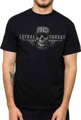 Camiseta negra de manga corta Lethal Threat Friends or Foe para hombre Foto 1 de 2