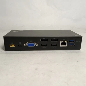 Lenovo Thinkpad USB-C Dock USB 3.0 4K Plug and Display DK1633 03X7194 40A9 - Picture 1 of 4