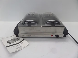 Cook's Essentials Non-Stick Buffet Server Model 915250 w/ 2 Trays & Lids - Picture 1 of 10