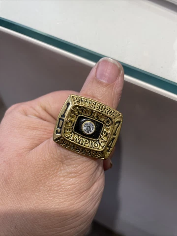 1974 Pittsburgh Steelers NFL Super Bowl 18k Gold Plated Championship Ring Cover