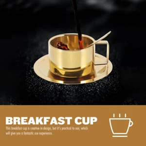 Reusable Saucer Drinking Tea Cups Coffee Mugs Coffee Mug Set Coffee Cups Set - Picture 1 of 12