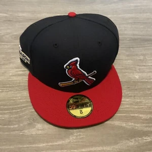 New Era St. Louis Cardinals 59FIFTY 2022 Postseason Hat Men’s 8 Blue/Red - Picture 1 of 5