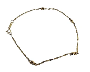 Michael Anthony Solid 14K Yellow Gold Twist Infinity Bracelet 8 Inch - Picture 1 of 5