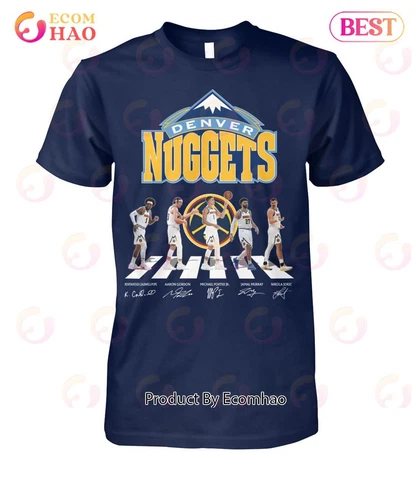 Denver Nuggets Basketball Sport Members Signature T-Shirt S-3XL Gift For Fans Cover