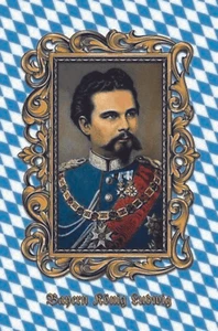 Blechschild 20x30 Bayern König Ludwig Bild Tafel - Bild 1 von 1
