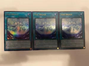 Yugioh x3 Void Breach BLTR-EN016 Ultra Rare 1st Edition - Picture 1 of 2