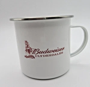 Budweiser Clydesdale Enamel Metal Mug - Picture 1 of 3