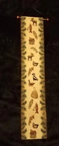 Tapestry Hunting Country Animal Wall Hanging Home Decoration 38"x7.5" - Picture 1 of 10