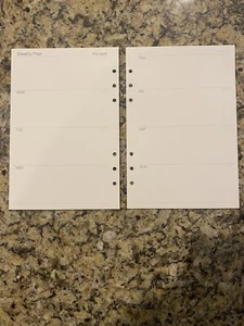 A5 Planer Einlagen für Wochenplanung zu Hause, Büro oder Kleinunternehmen - Bild 1 von 3