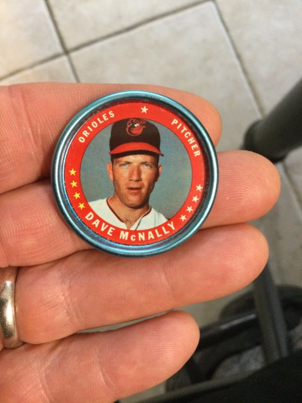 1971 Topps Coin Coins #26 Dave McNally Orioles NM/MT+