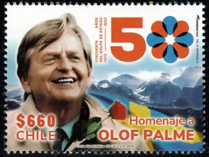 Chile 2023 Homenaje a Olof Palme 1927 - 1986 - Imagen 1 de 1