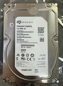 Seagate Enterprise (ST4000NM0035) 4TB SATA 3.5” HDD (TESTED 100%) - Afbeelding 1 van 1