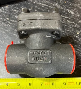 1-1/2" Powell Swing Check Valve SW085A58GB Socket Weld Connections Carbon Steel - Picture 1 of 2