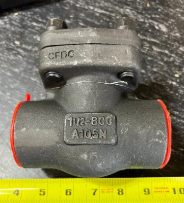1-1/2" Powell Swing Check Valve SW085A58GB Socket Weld Connections Carbon Steel - Image 1 of 2