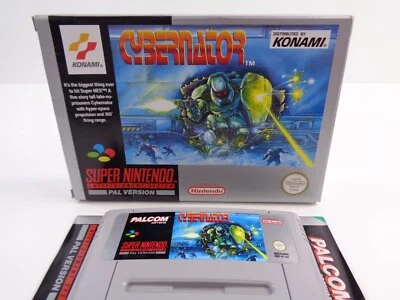 Cybernator for Super Nintendo SNES  Boxed with Manual PAL - Image 1 of 4
