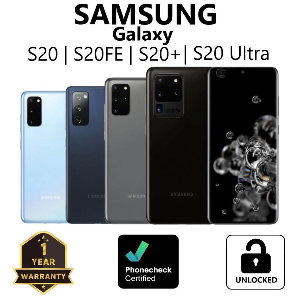 Samsung Galaxy S20 | S20+ | S20 FE | S20 Ultra 5G 128GB (Desbloqueado) - Muy Bueno Foto 1 de 1
