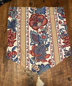 Set of Three (3) Rod Pocket Cafe/Valances Handmade Waverly Fabric Town Hall - Picture 1 of 6