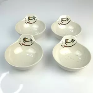 Set of 4 Ramekins Ever Unison Melamine Ware Eggplant Zen Swirl Sauce Dip Bowl - Picture 1 of 14