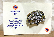 1991 Comiskey Park ~ Inaugural Year ~ Chicago White Sox Pin ~ Original Card