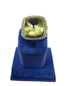 18K Yellow Gold David Yurman and Diamond Cocktail Ring    - Picture 1 of 7