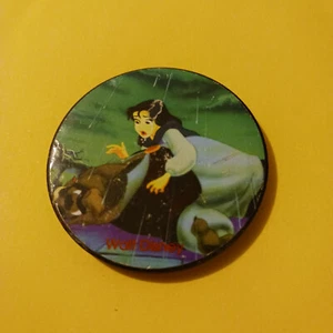 POG, BEAUTY & THE BEAST DISNEY SLAMMER - Black Metal 90s Retro Toy/Vintage - Picture 1 of 3