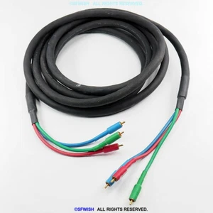 BETTER CABLES 16 Feet Silver Serpent REFERENCE Component Video 3-RCA Cable - Picture 1 of 4