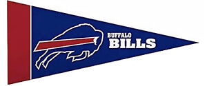 Buffalo Bills NFL Mini Pennant 9"x4", New, Felt, Made in USA Banner 8 Pack