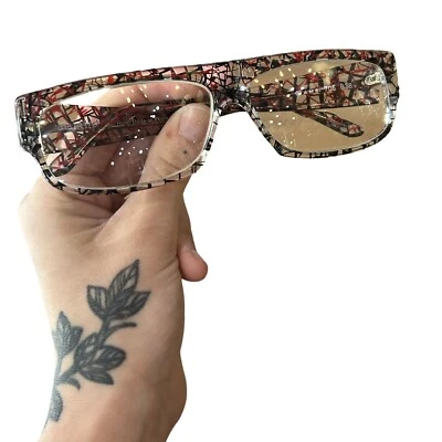 Gafas bifocales transparentes, rojas y negras Alain Mikli, A.M 84 705 838 Foto 1 de 4