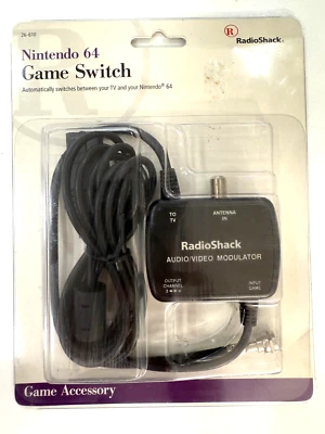 Radio Shack Nintendo 64 Game/TV Switch Game System Accessory NEW Sealed #26-610 - Image 1 of 4