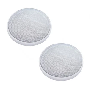 Pair of Peterbilt 6 1/2" Round Chrome Speaker Cover - Picture 1 of 1