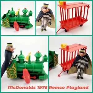  Vintage McDonald’s McDonaldland Playland Remco Train 1976 Playground Hamburglar