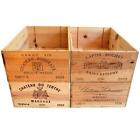 12 Bottle Size - Wooden Wine Box Crate For Vintage Shabby Chic Home Storage *-*