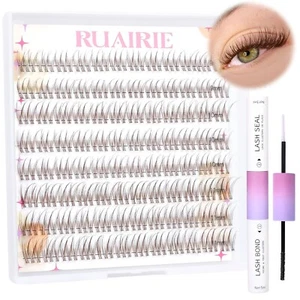 Brown Lash Extension Kit Wispy Lash Clusters Kit Natural Cluster Eyelash Exte... - Picture 1 of 7