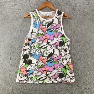 Disney Tank Top Youth Large (11-13) White Multicolor Sleeveless Graphic Print - Picture 1 of 10