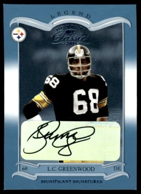 Donruss Classics Significant Auto 2003/150 L.C. Greenwood #135 TM2 Foto 1 de 2