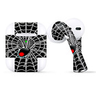 Skins Wraps compatible for Apple Airpods  Black Widow Spider Web