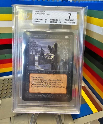 MTG Alpha 1993 Bog Wraith U K BGS 7 Near Mint - Image 1 of 2